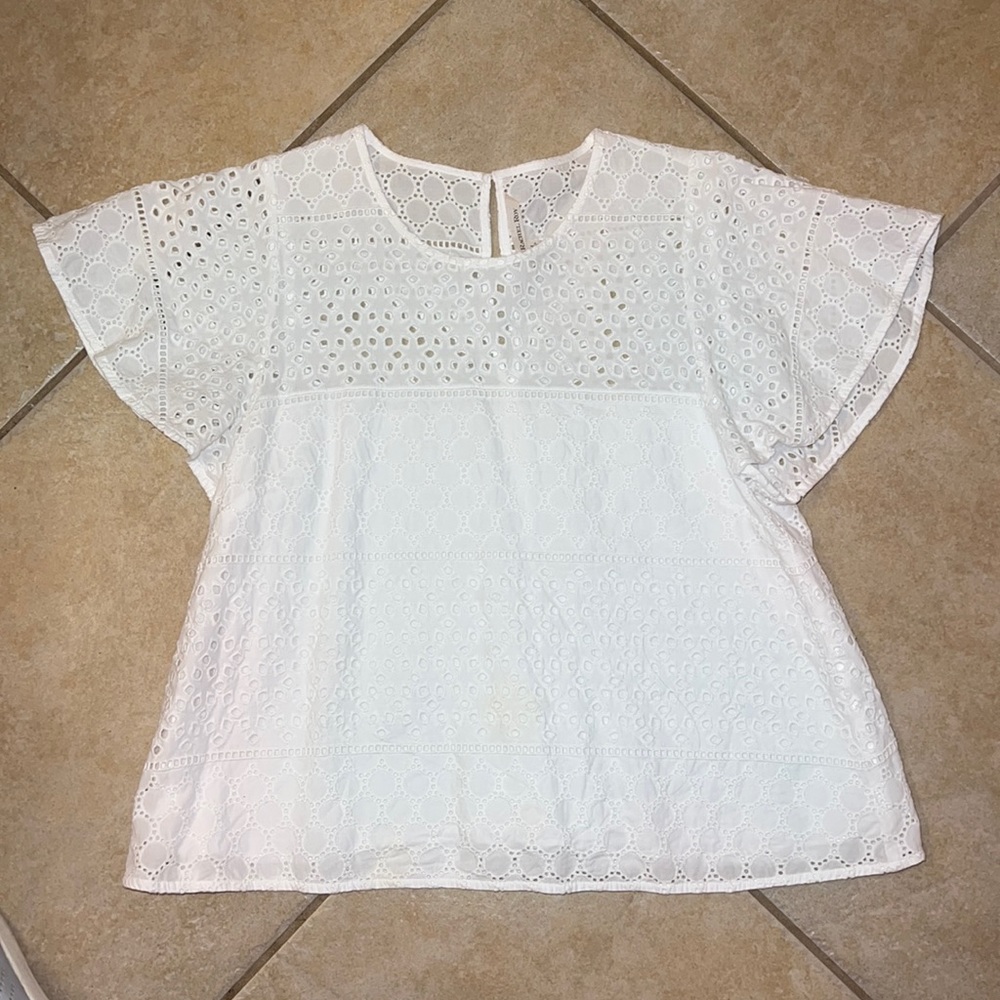 Rachel Roy eyelet top